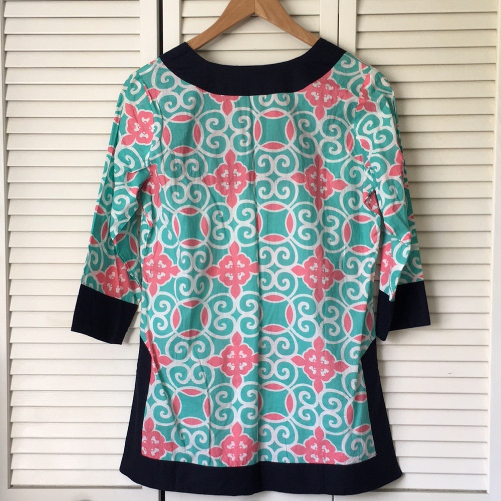Simply Southern Tunic Cover Up Swirly Top S - Picture 7 of 14